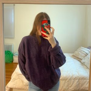 Vintage Oversized Purple Sweater